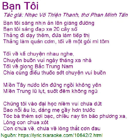 Lời Bài Hát "bạn Tôi" Của Quang Linh: Ý Nghĩa Và Nội Dung Chi Tiết