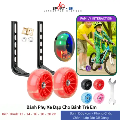 Hướng Dẫn Chi Tiết Cách Chọn, Lắp Đặt Bánh Phụ Xe Đạp Trẻ Em Đảm Bảo An Toàn