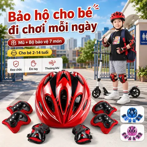 Bộ Bảo Hộ Tay Chân Cho Bé Đi Xe Đạp An Toàn: Hướng Dẫn Chọn Mua Chi Tiết
