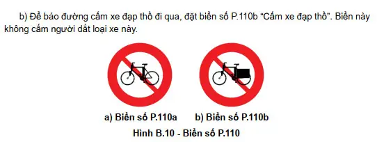 Biển Báo Giao Thông Cấm Xe Đạp: Ý Nghĩa, Quy Định Và Cách Nhận Biết P.110a