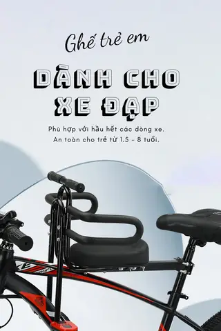 Ghế Ngồi Xe Đạp Phía Trước Cho Bé: Tiêu Chí Chọn Mua & Lưu Ý An Toàn
