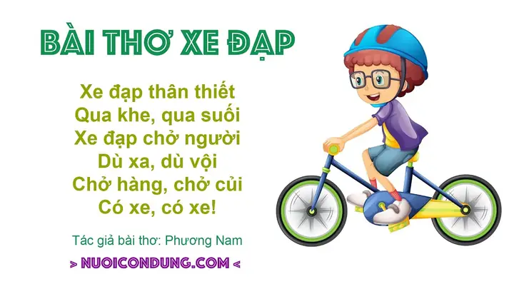 Giáo Án Bài Thơ "xe Đạp" Chi Tiết Cho Trẻ Mầm Non