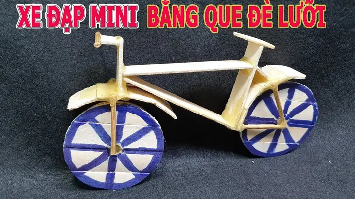 Hướng Dẫn Làm Xe Đạp Bằng Que Kem Chi Tiết Cho Người Mới Bắt Đầu