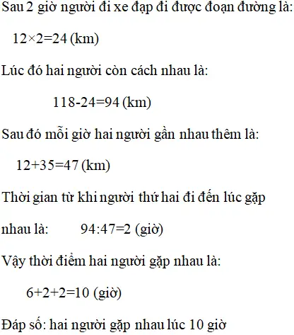 Bài Toán Vận Tốc Và Quãng Đường: Hướng Dẫn Giải Chi Tiết Cho Người Đi Xe Đạp