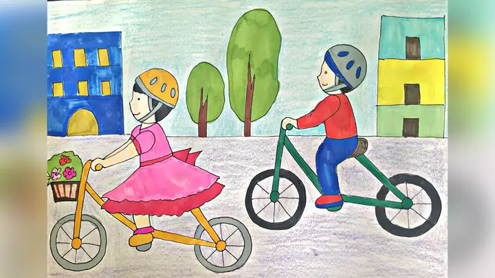 Cách Vẽ Người Đi Xe Đạp Đơn Giản, Dễ Thương Cho Mọi Lứa Tuổi