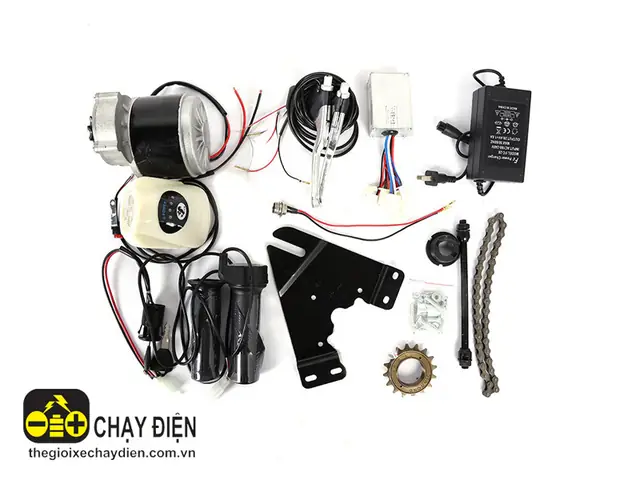 Mô Tơ Giảm Tốc Xe Đạp Điện MY1016Z 24V 250W 9 Răng