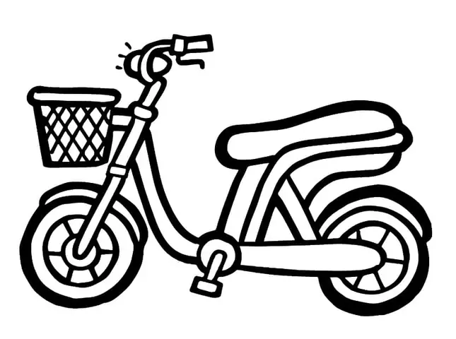 Tuyển Tập 150 Ảnh Tranh Vẽ Xe Đạp Điện Siêu Đẹp