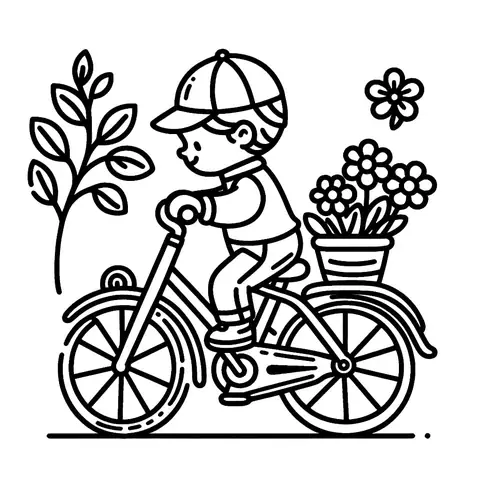 Cách Vẽ Bé Đi Xe Đạp Đơn Giản Từng Bước Cho Bé