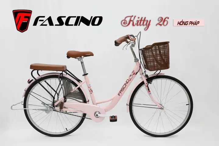Xe Đạp Kitty Người Lớn: Review & So Sánh 5 Mẫu Fascino, VHBIKE, Hello Kitty (size 20–26 Inch) + Bảng Chọn Size Theo Chiều Cao