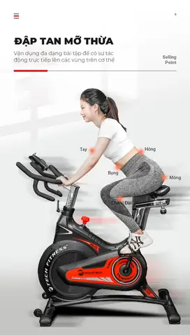 Xe Đạp Tập Thể Dục Tech Fitness