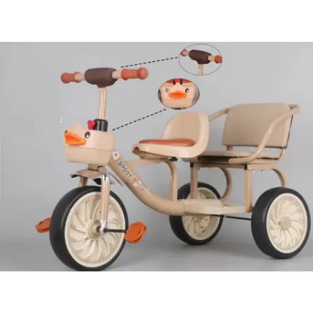 Xe Đạp Xích Lô 3 Bánh Hình Vịt Cho Bé